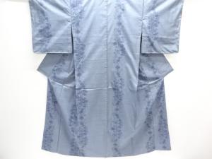 未使用品　枝花模様織出し本場大島紬着物（5マルキ）